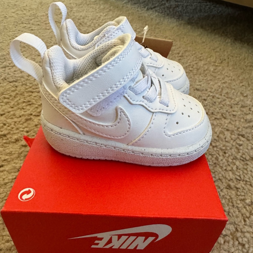 Nike Court Borough Low Baby Sneaker - White